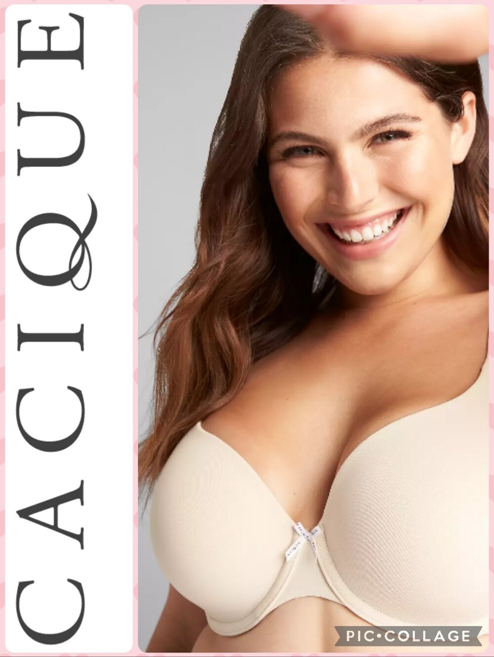 Cacique 40K Cotton Lightly Lined Full Coverage Bra - Light Beige